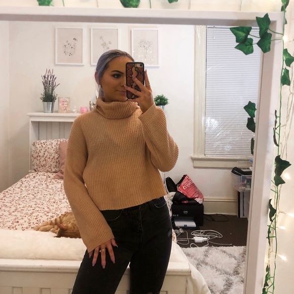 American Eagle Outfitters Sweaters - light pink turtleneck don’t ask why sweater